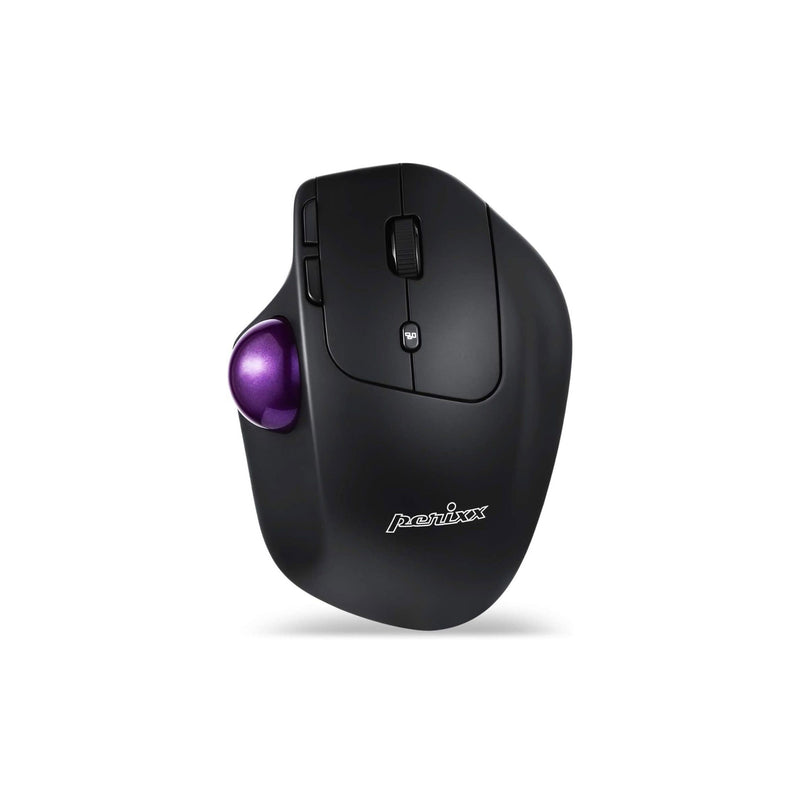 PERIXX Ergonomische Trackball-Maus – Kabellos, anpassbarer Winkel