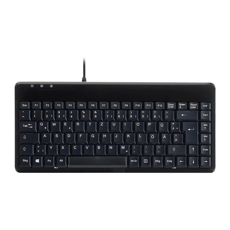 PERIXX Mini USB-Tastatur – Kompakt, mit 2 USB-Anschlüssen