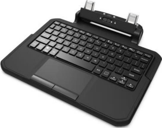 Zebra 2-in-1 Tastatur – Touchpad, hinterleuchtet, robust