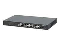 INTELLINET Managed Switch – 28 Anschlüsse, PoE+ Unterstützung