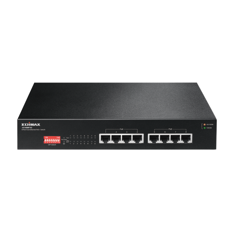 Edimax 8-Port Gigabit Switch – PoE für einfache Netzwerkverbindungen