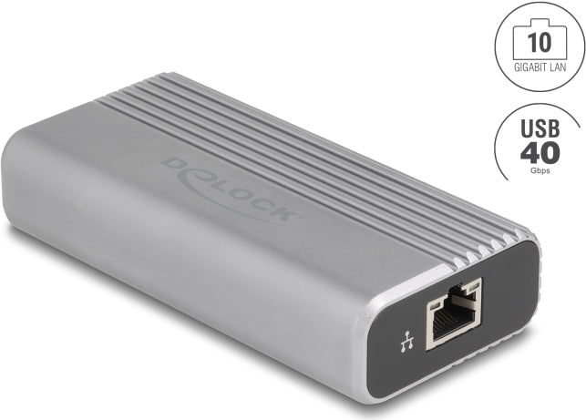 Delock USB-C Netzwerkadapter – Schnelles 10GbE, USB4/Thunderbolt 4