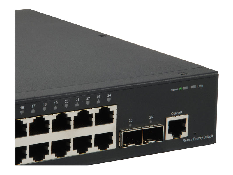 LevelOne Ethernet-Switch – 26 Anschlüsse, Gigabit-Geschwindigkeit