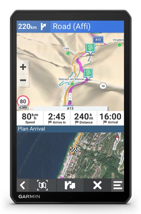 Garmin Camper 895 Navigationsgerät – 20 cm Display, GPS & Galileo