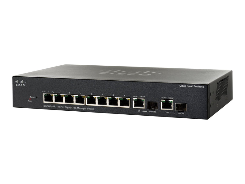 Cisco 10-Port Gigabit Switch – Für kleine Unternehmen, verwaltet