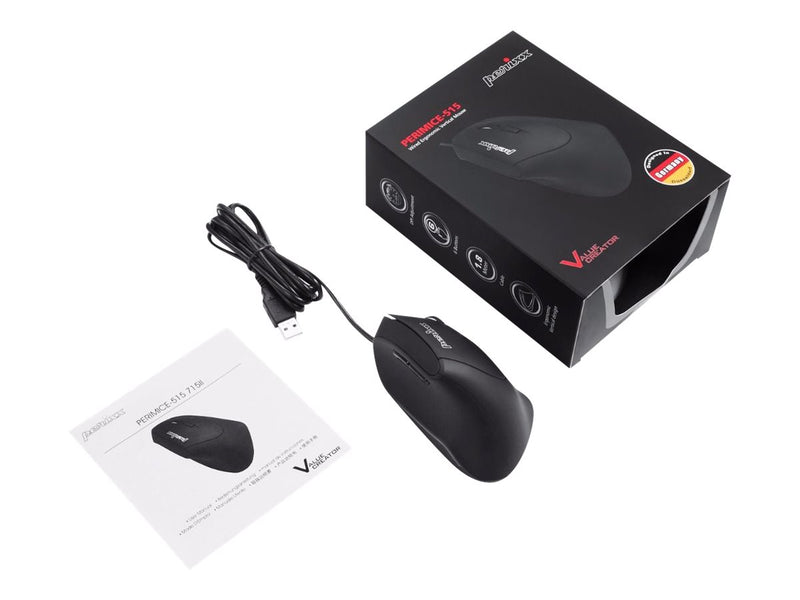PERIXX Vertikale Maus – Ergonomisch, 6 Tasten