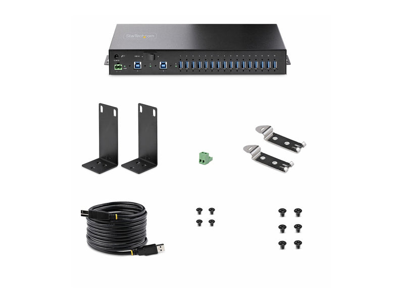StarTech 16-Port USB Hub – Industriell, schnelle Datenübertragung
