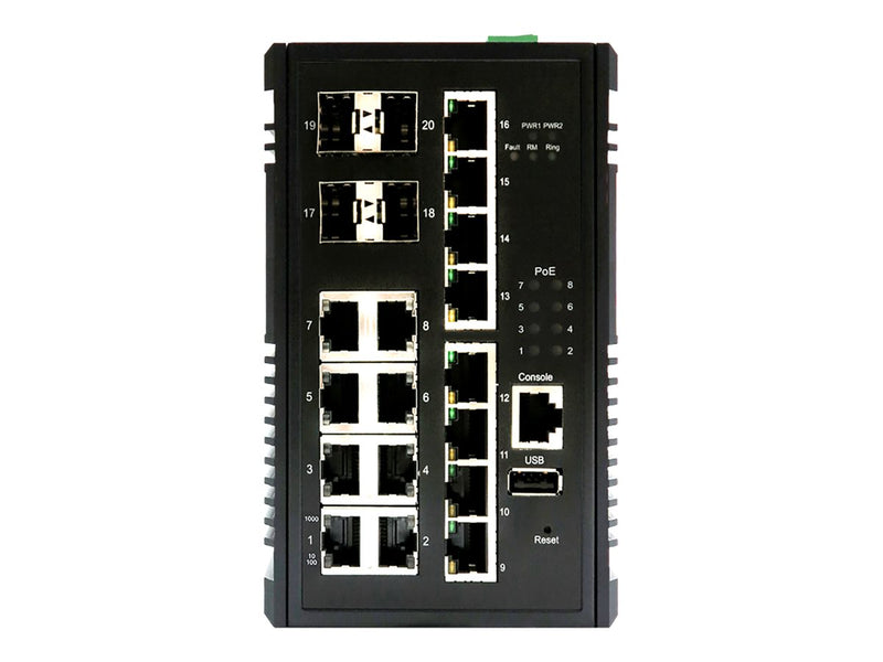 Edimax Netzwerk-Switch – 16 Anschlüsse, PoE+ Unterstützung