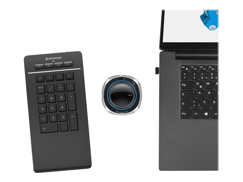 3Dconnexion Numpad Pro – Kabelloses Tastenfeld mit Bluetooth