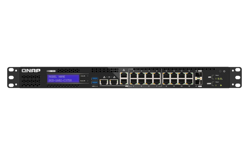QNAP Smart Edge Switch – 18 Anschlüsse, Rack-montierbar