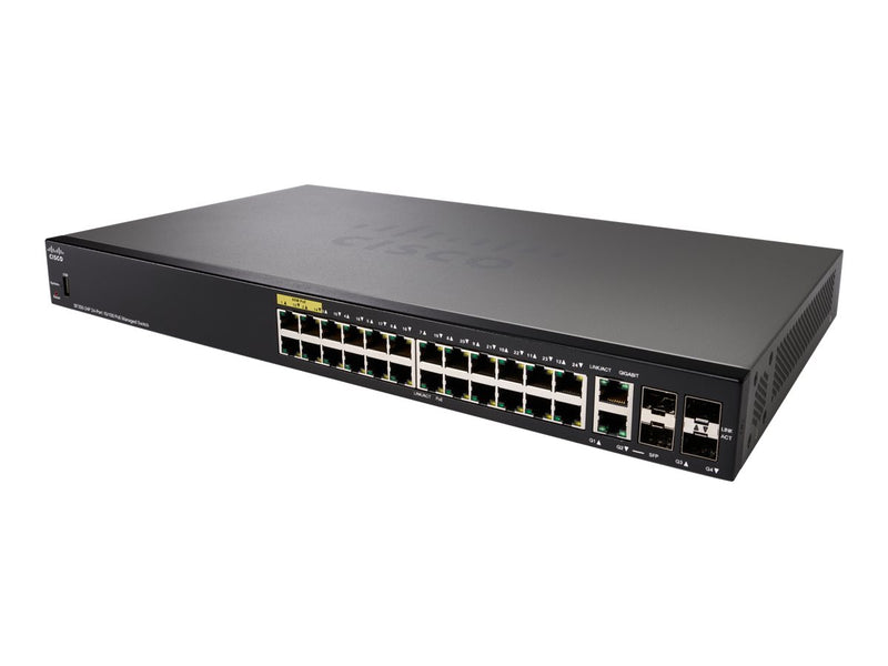Cisco 24-Port Netzwerk-Switch – PoE+, Rackmontage