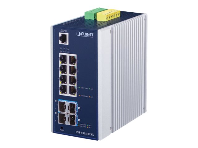 Planet Technology Netzwerk-Switch – 12 Ports, für DIN-Schiene