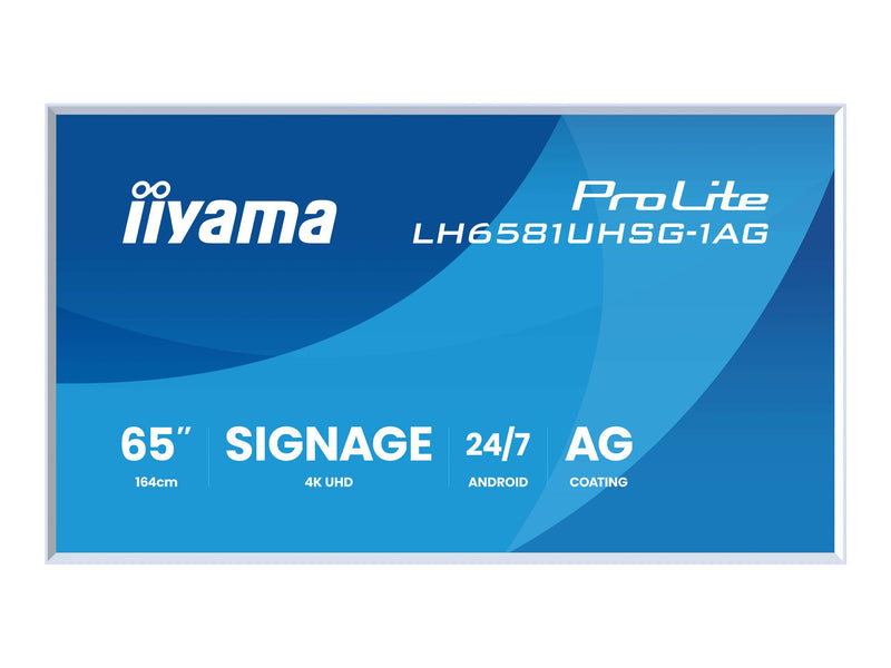 Iiyama 65" 4K Display – Integrierter Mediaplayer, Android