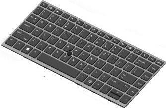 HP Ersatztastatur Notebook – Französisch, kompatibel mit EliteBook 745/840 G5
