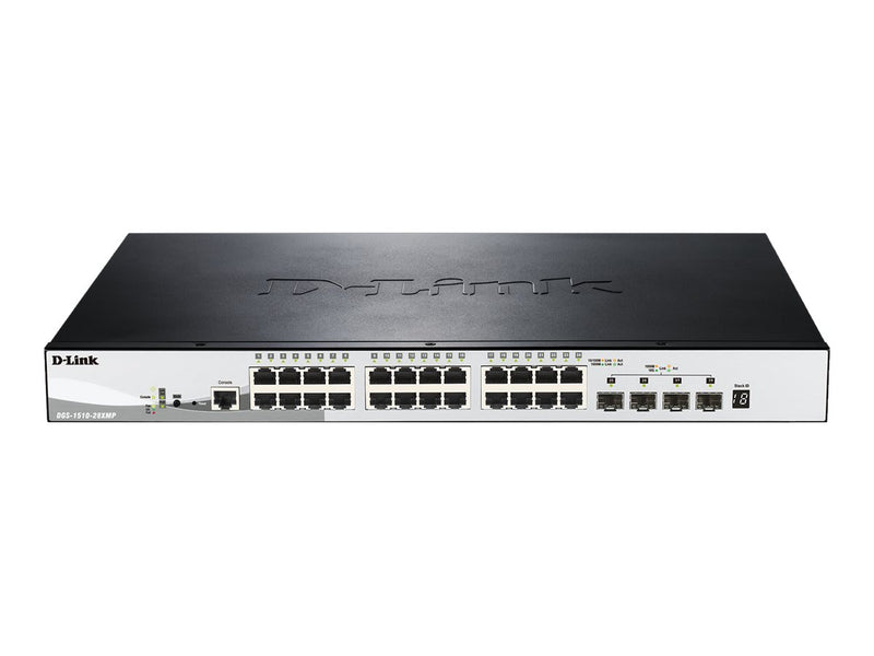 D-Link 28-Port Switch – Smart Managed, PoE+, Gigabit