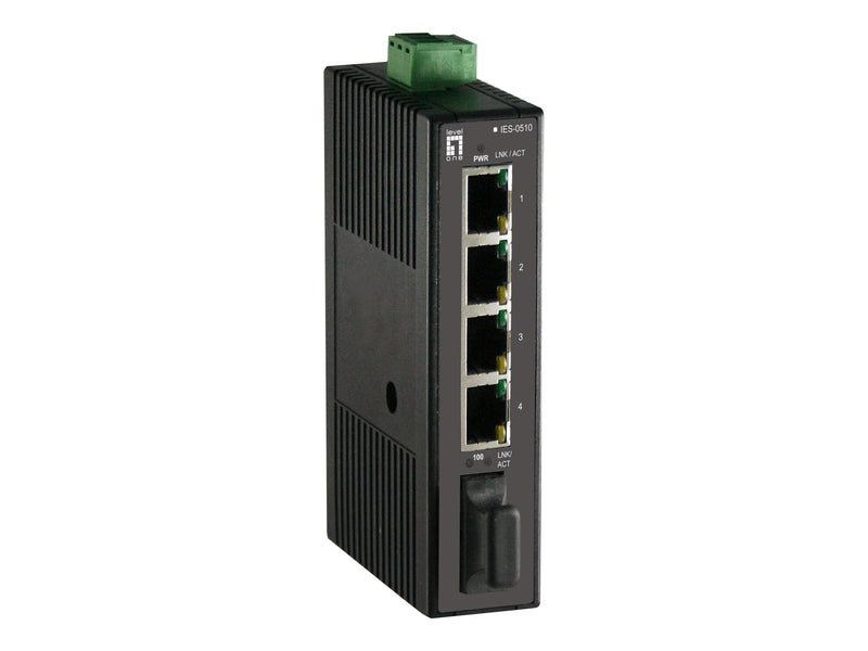 LevelOne Netzwerkswitch – 4 Anschlüsse, einfache Montage