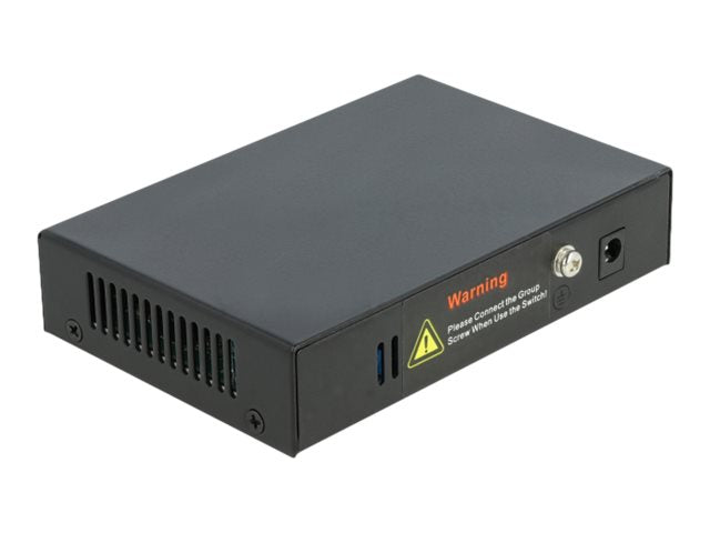 Delock Gigabit Ethernet Switch – 4 PoE-Ports, Stromversorgung über Netzwerkkabel