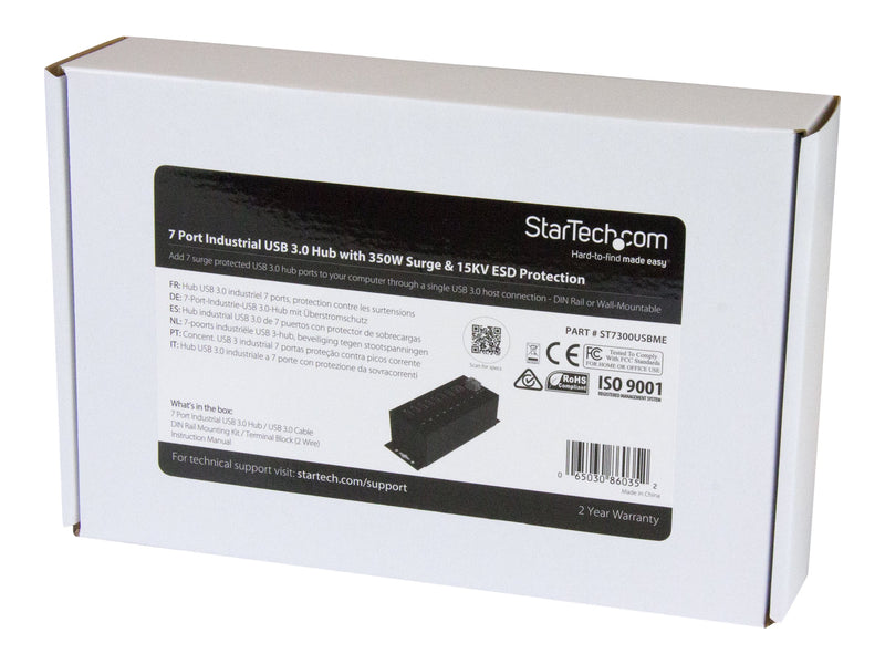 StarTech USB Hub – 7 Ports, Überspannungsschutz