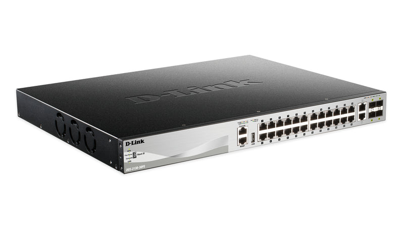 D-Link Netzwerk-Switch – 30 Anschlüsse, PoE+ Unterstützung