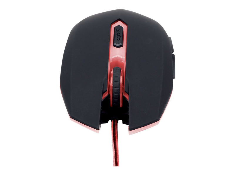 GEMBIRD Optische USB-Maus – Für Rechts- und Linkshänder, Rot