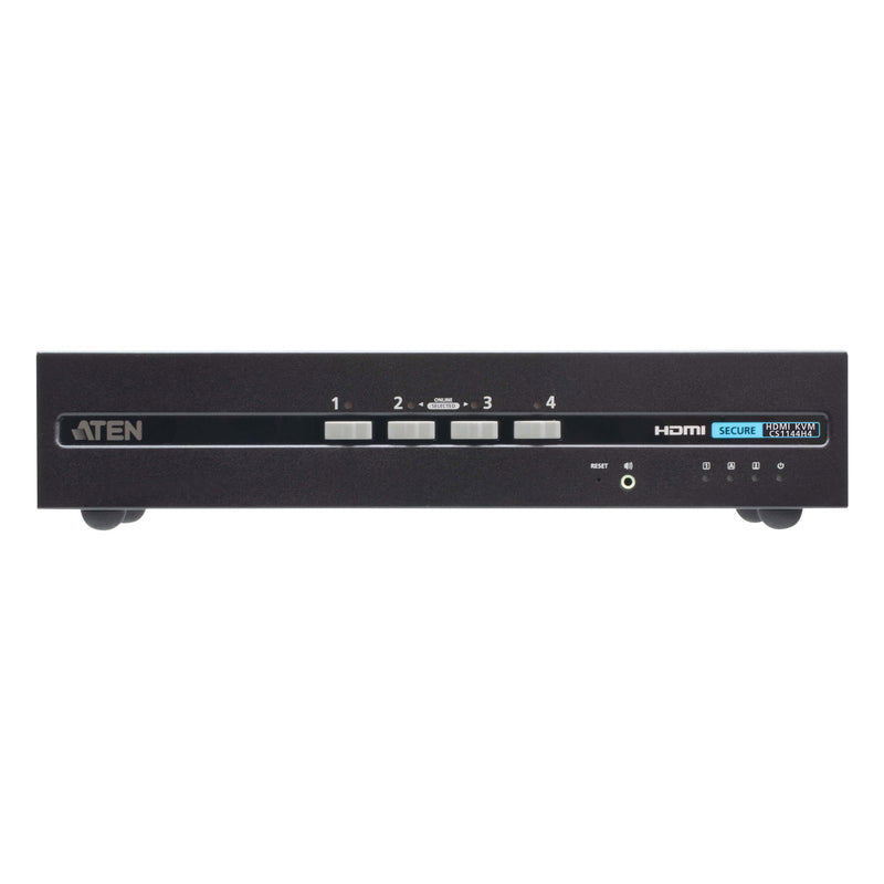 ATEN 4-Port USB HDMI KVM Switch – Dual Display, sicheres Umschalten
