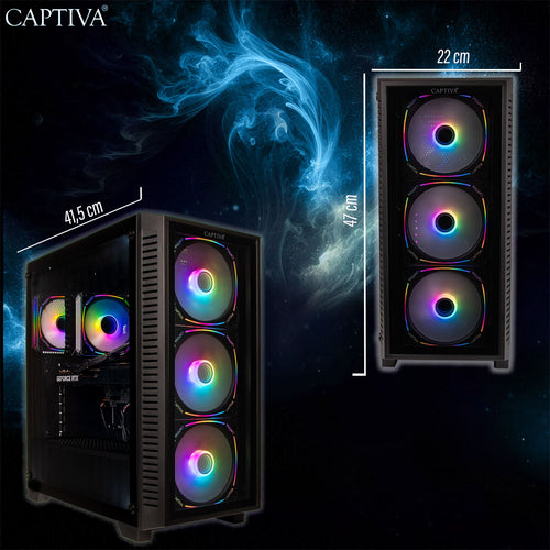 Captiva Gaming-PC – Ryzen 7, 32 GB RAM, 2 TB Speicher
