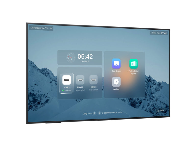 Yealink 75" Meeting Display – Großes Display für Konferenzen