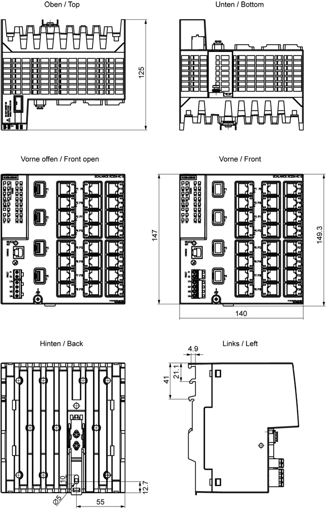 Siemens Netzwerk-Switch – 24 Ports für zuverlässige Verbindungen