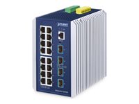 PLANET Technologie Netzwerk-Switch – 16 Ports, Cloud-verwaltet
