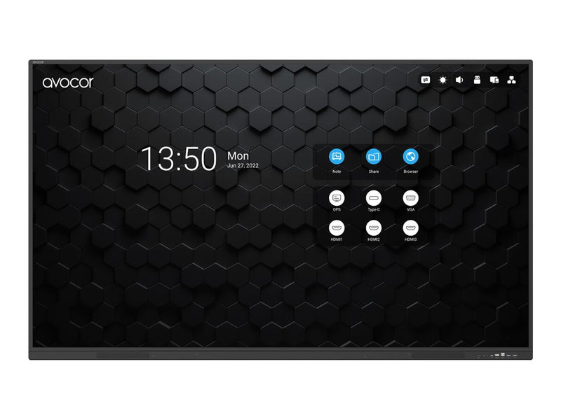 Avocor 65" Interaktives Display – Touchscreen, Android OS