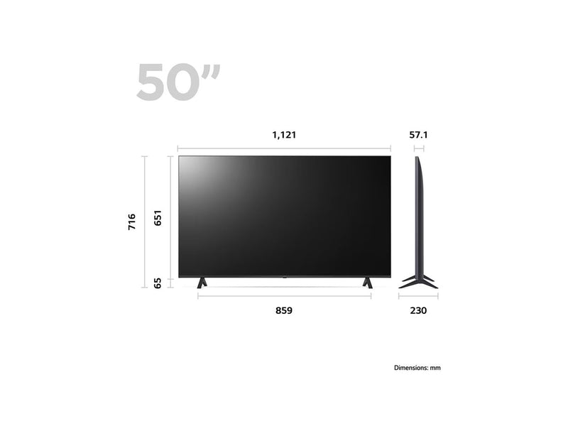 LG 50" Smart-TV – LED, webOS für einfache Bedienung