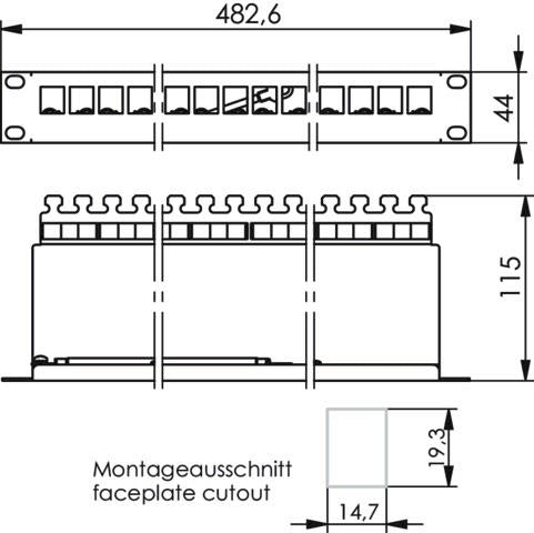 Telegärtner 19" Modulträger – für einfache Kabelorganisation