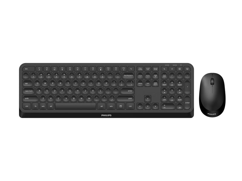 Philips Kabelloses Tastatur-Maus-Set – Ergonomisch, für Rechts- und Linkshänder