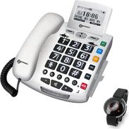 Geemarc Seniorentelefon – Notrufsender, beleuchtetes Display