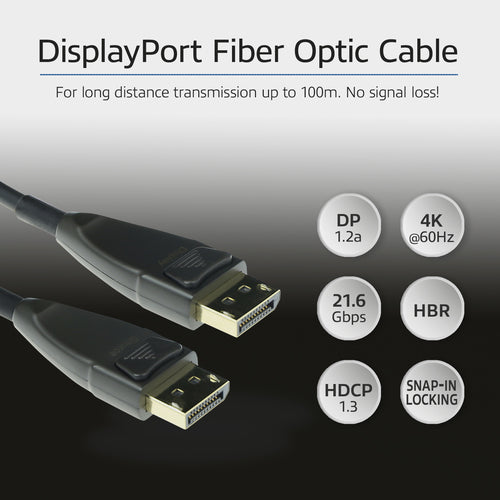 Advanced Cable DisplayPort-Kabel – 90 m, 4K Unterstützung