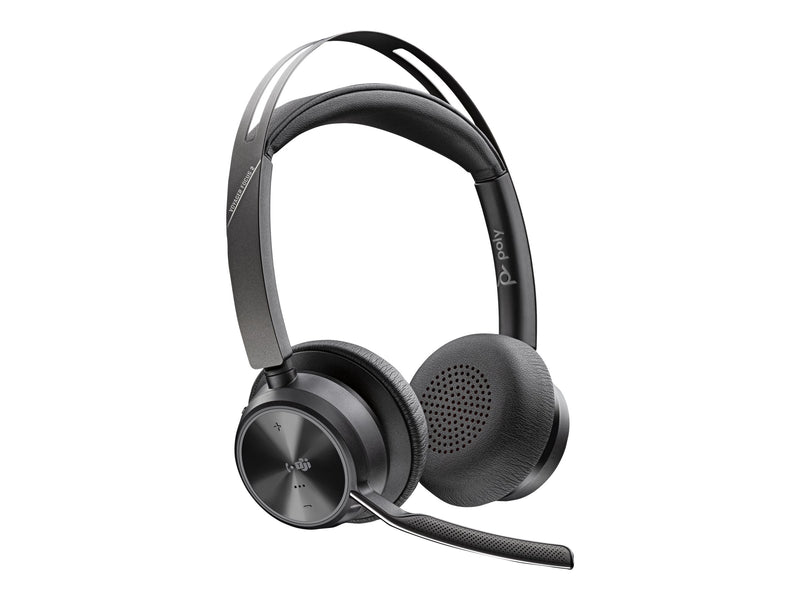 HP Poly Voyager Focus 2 – Kabelloses USB-C-Headset, MS-Teams geeignet