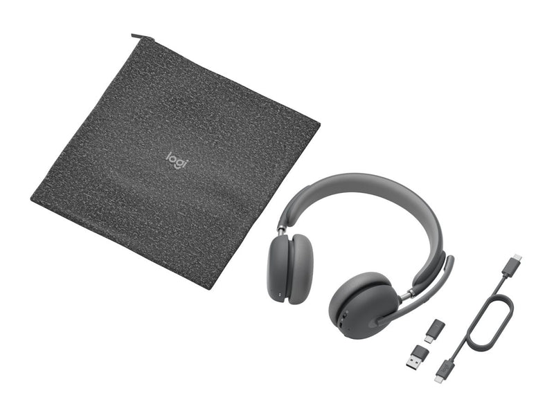 Logitech Kabelloses Headset – Geräuschunterdrückung, USB-C, Bluetooth
