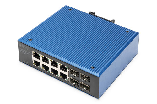 Digitus Netzwerk-Switch – 8 PoE+ Anschlüsse, robust für extreme Bedingungen