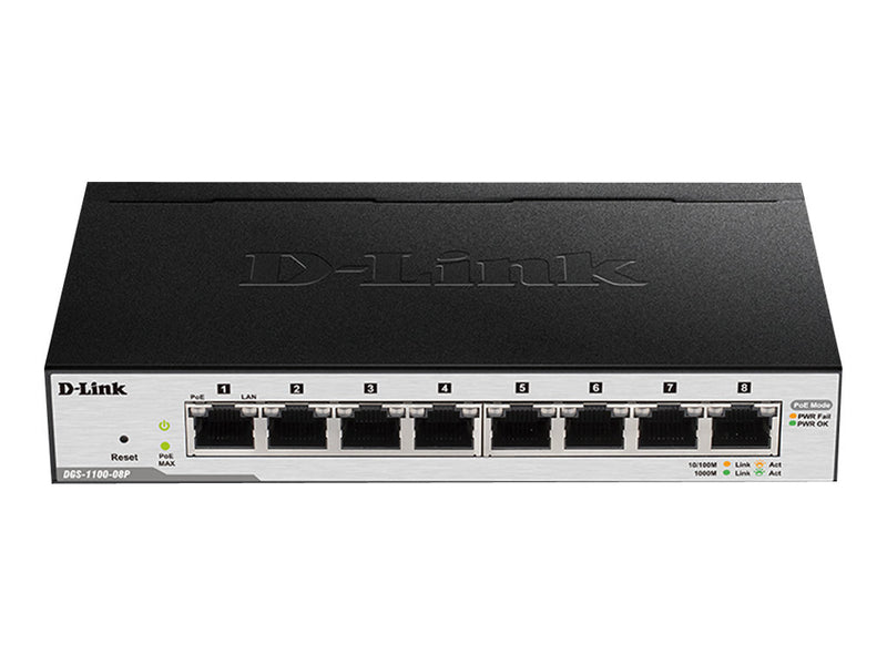 D-Link 8-Port PoE Gigabit Switch – Einfache Netzwerkverwaltung