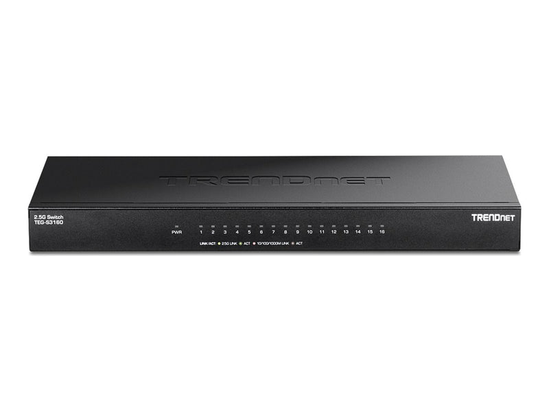 Trendnet 16-Port Netzwerk-Switch – Schnelle 2,5G-Verbindung