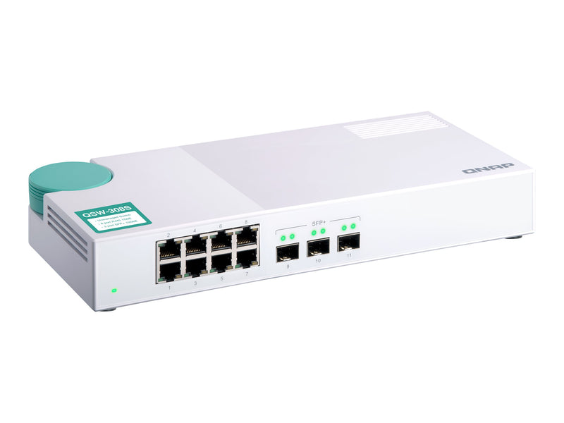 QNAP Netzwerk-Switch – 3x 10G & 8x Gigabit, geräuscharm