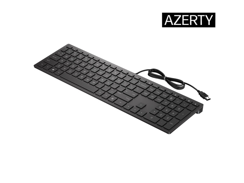 HP Pavilion USB-Tastatur – Komfortables Tippen, Französisches Layout