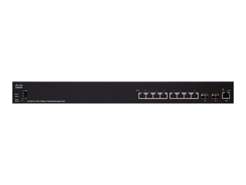 Cisco 8-Port Netzwerk-Switch – Stapelbar, 10 Gigabit