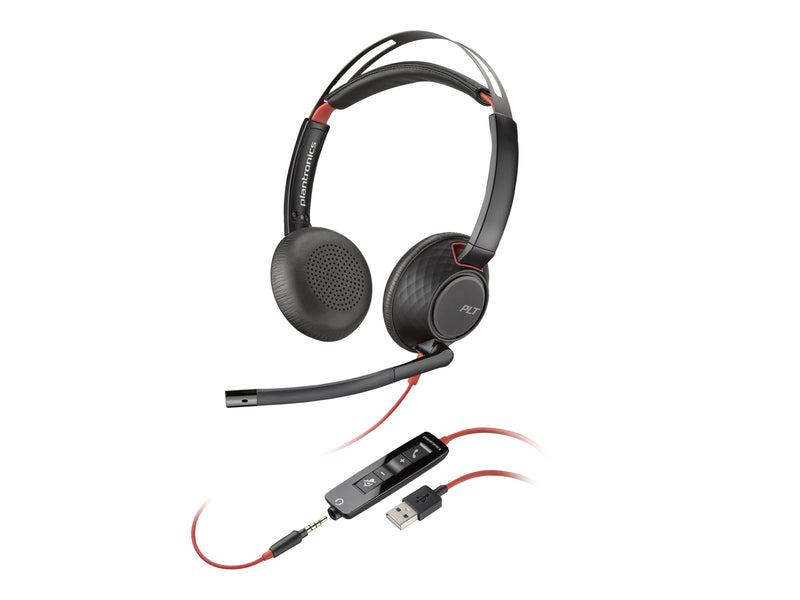 HP Blackwire 5220 Headset – Stereo, USB-Anschluss
