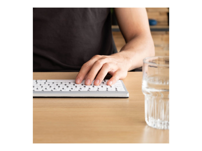 R-GO TOOLS Kompakte Bluetooth-Tastatur – Ergonomisch, mit Pausenanzeige
