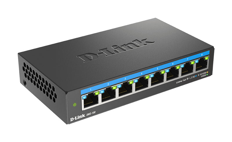 D-Link Netzwerk-Switch – 8 Ports, Multi-Gigabit