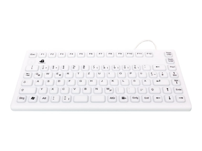 GETT Waschbare USB-Tastatur – 86 Tasten, deutsches Layout