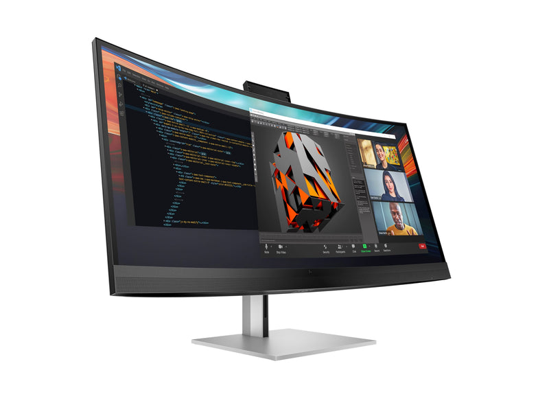 HP LED-Monitor – Gebogenes Display, integrierte Lautsprecher