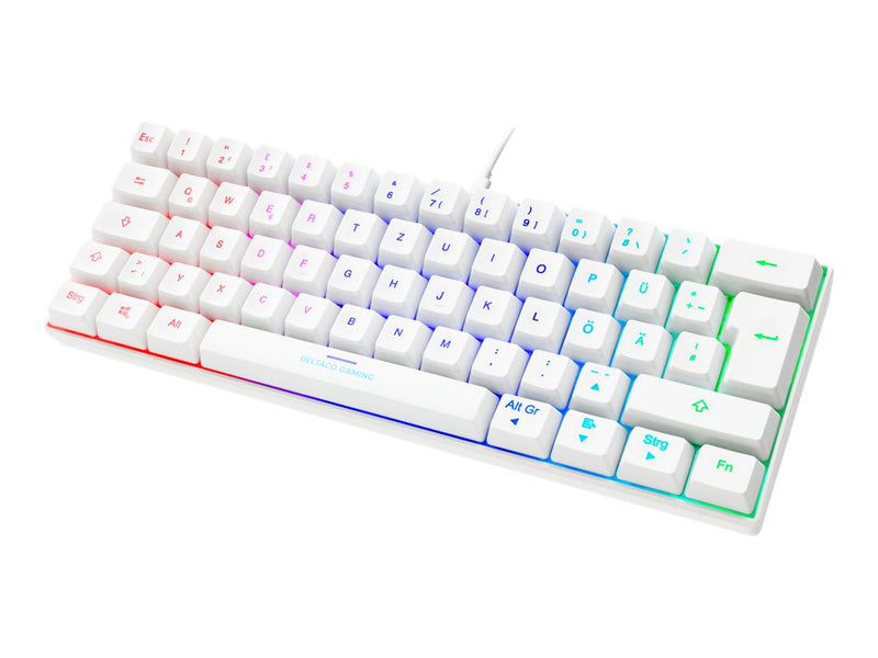 DELTACO Gaming-Tastatur – RGB-Beleuchtung, Mechanische Tasten