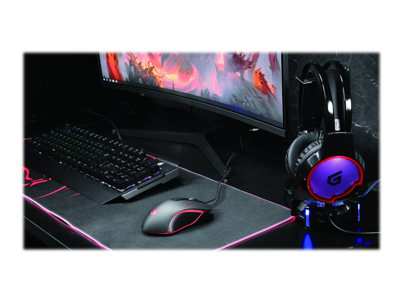 CONCEPTRONIC Gaming-Tastatur – RGB-Beleuchtung, Blaue Schalter